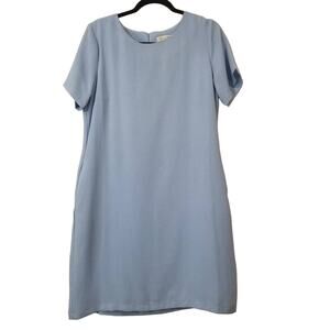Molly Bracken Light Blue side pockets Shift Dress